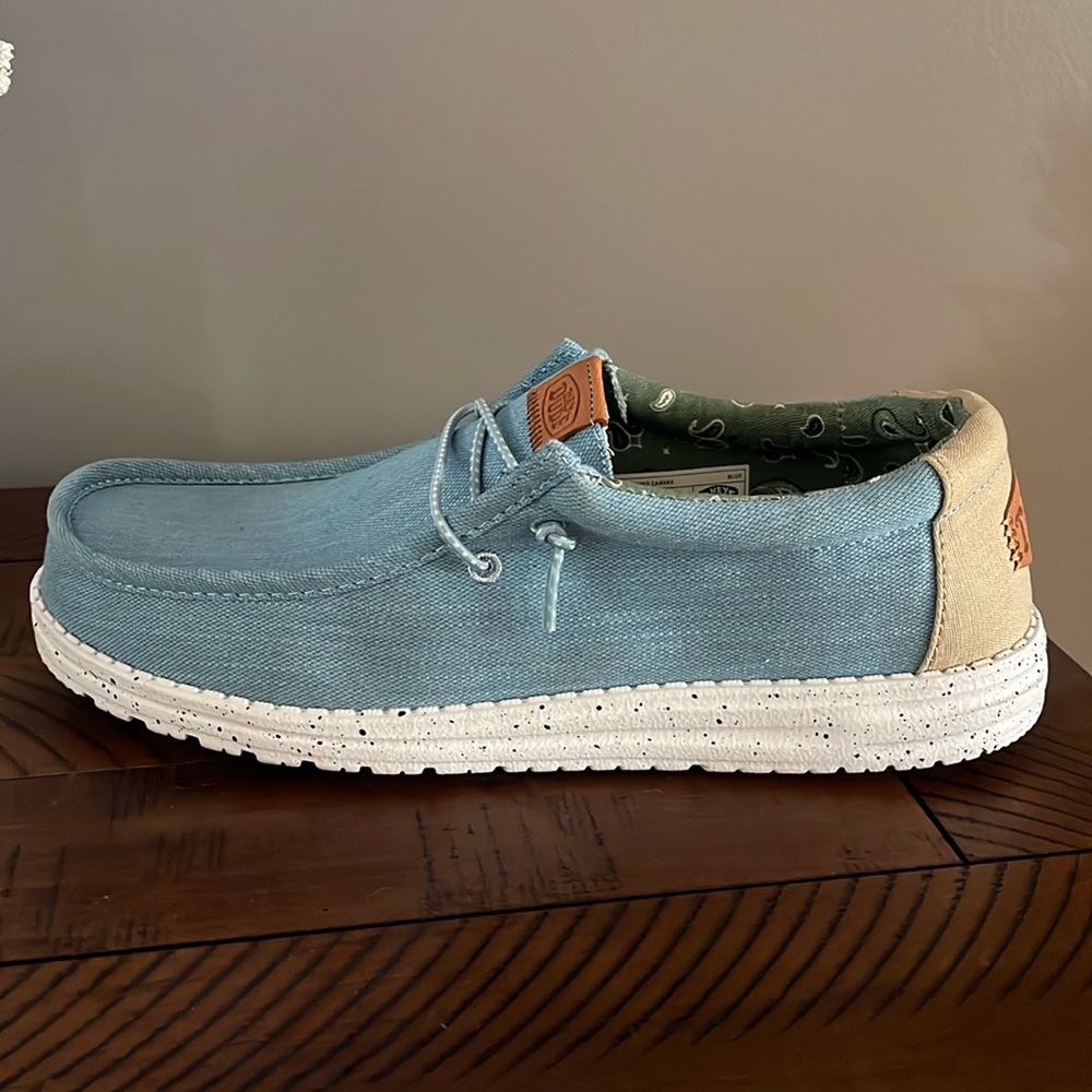 Hey Dude, Mens, Blue, worn once